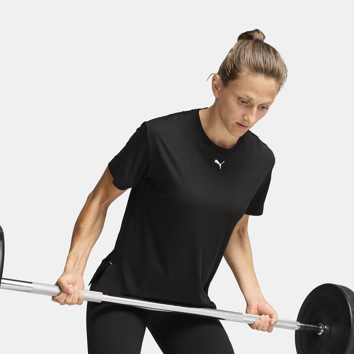 PUMA Women's CLOUDSPUN T-Shirt Black PUMA Women's CLOUDSPUN T-Shirt Black image number 0