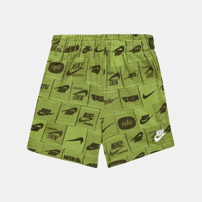 Nike Kids' Sportswear Club Allover Shorts (Younger Kids) yellow