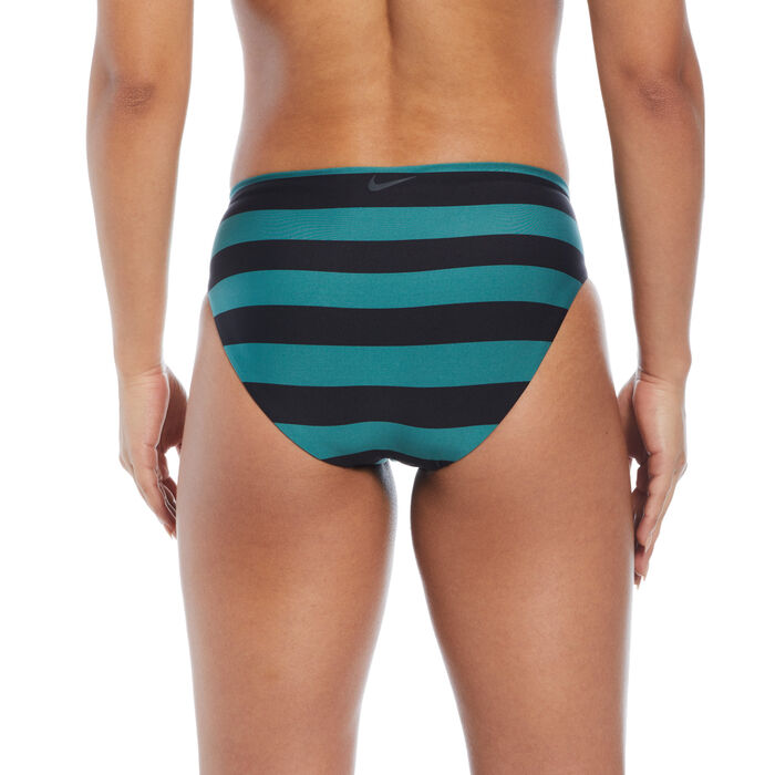 Nike Swim Women's Statement Stripe Bikini Bottoms Black Nike Swim Women's Statement Stripe Bikini Bottoms Black image number 1