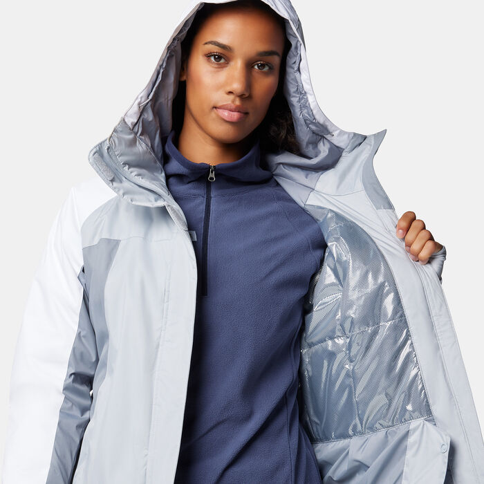 Columbia Women's Snowy Summit Insulated Hiking Jacket Grey Columbia Women's Snowy Summit Insulated Hiking Jacket Grey image number 3