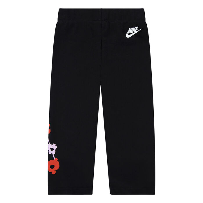 Nike Kids' Floral Wide Leg Pants Black Nike Kids' Floral Wide Leg Pants Black image number 0