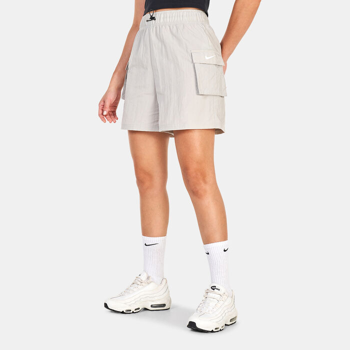 Nike Women's Sportswear Essential Woven Shorts Grey image number 0