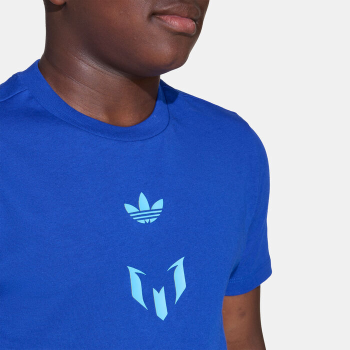 adidas Kids' Messi T-Shirt Blue adidas Kids' Messi T-Shirt Blue image number 3