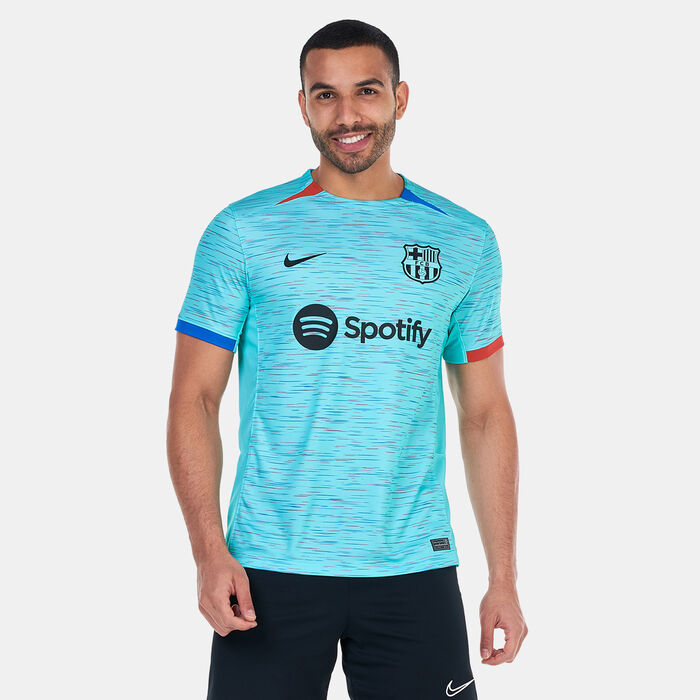 Nike Men's Dri-FIT F.C. Barcelona Stadium 3rd Football Jersey - 2023/24 Green Nike Men's Dri-FIT F.C. Barcelona Stadium 3rd Football Jersey - 2023/24 Green image number 0