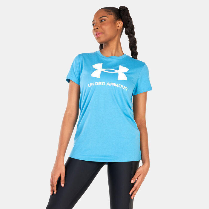 Under Armour Women's Sportstyle Graphic T-Shirt Blue Under Armour Women's Sportstyle Graphic T-Shirt Blue image number 0
