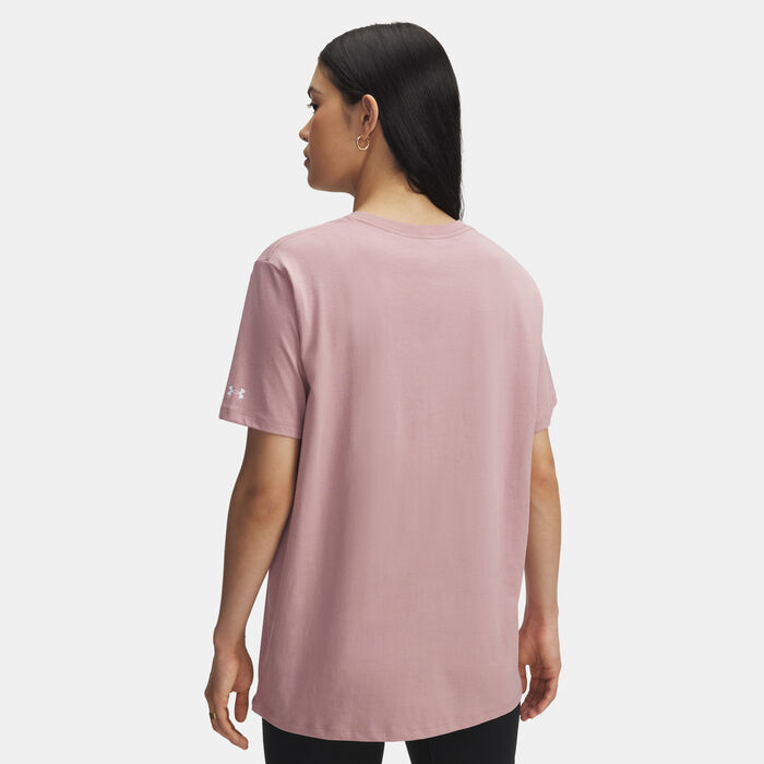 Under Armour Women's Rival Campus T-Shirt Pink Under Armour Women's Rival Campus T-Shirt Pink image number 1