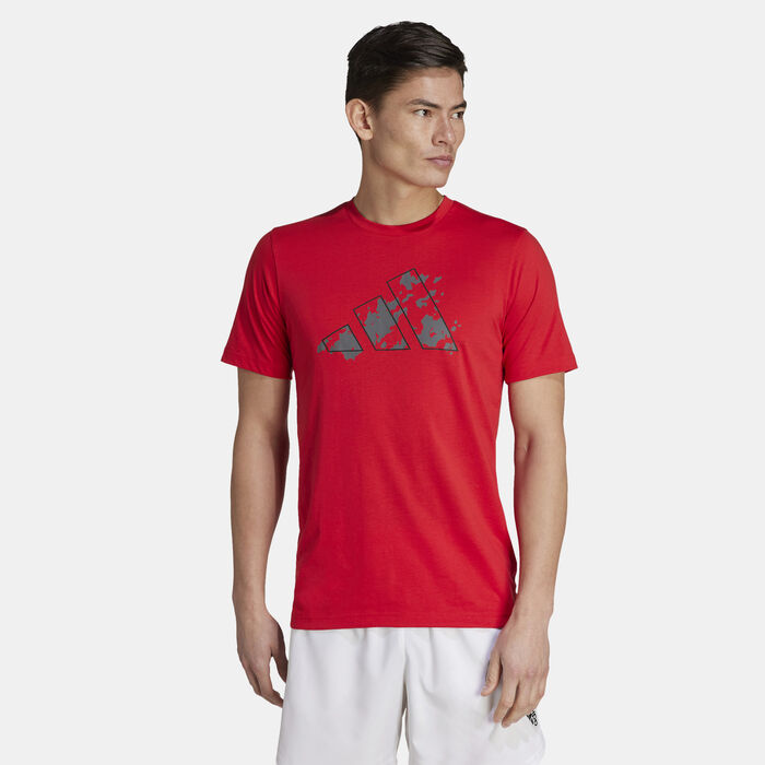 adidas Men's Essentials Seasonal Graphic Training T-Shirt Red adidas Men's Essentials Seasonal Graphic Training T-Shirt Red image number 0