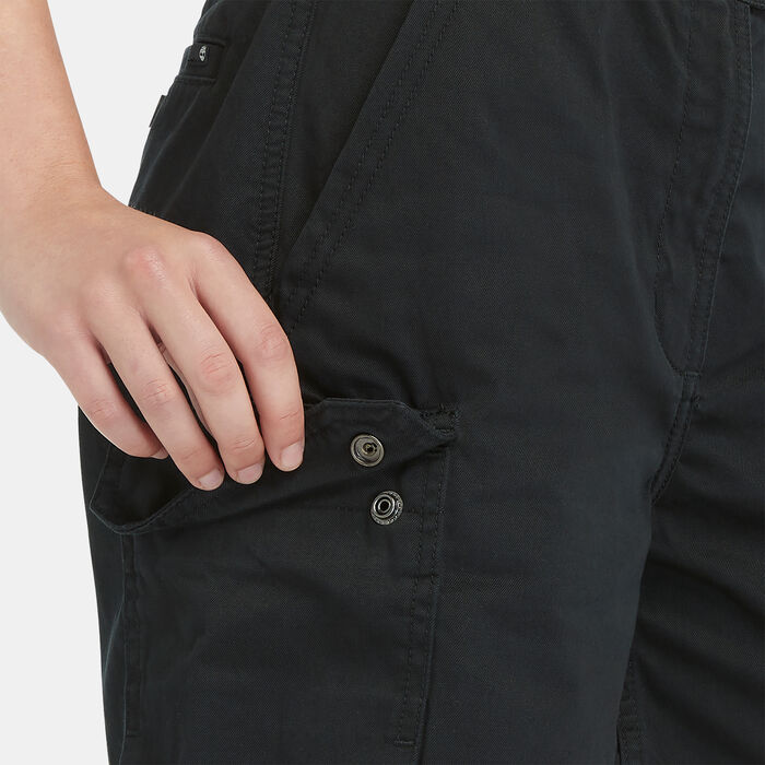 Timberland Women's Brookline Utility Cargo Shorts Black image number 3