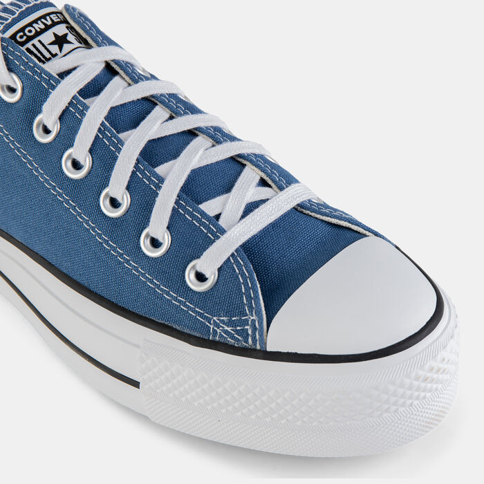Converse Chuck Taylor All Star Canvas Platform Unisex Shoes Blue Converse Chuck Taylor All Star Canvas Platform Unisex Shoes Blue image number 4