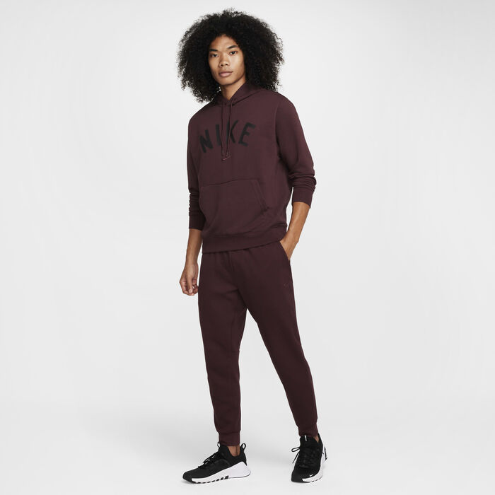 Nike Men's Swoosh Dri-FIT Fitness Hoodie Maroon Nike Men's Swoosh Dri-FIT Fitness Hoodie Maroon image number 7