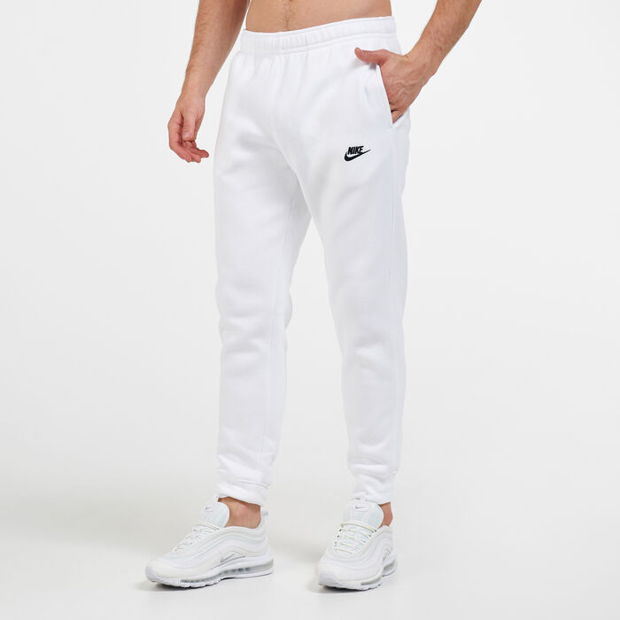 Nike Men's Sportswear Club Fleece Joggers White Nike Men's Sportswear Club Fleece Joggers White image number 2