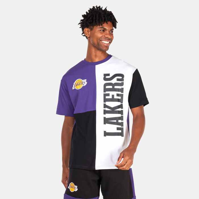 New Era Men's LA Lakers NBA T-Shirt Purple New Era Men's LA Lakers NBA T-Shirt Purple image number 0