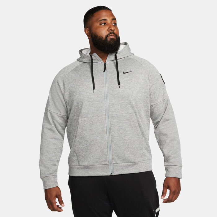 Nike Men's Therma-FIT Training Hoodie Grey Nike Men's Therma-FIT Training Hoodie Grey image number 0