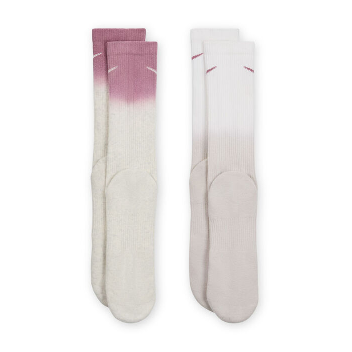 Nike Everyday Plus Cushioned Crew Socks (2 Pairs) Pink Nike Everyday Plus Cushioned Crew Socks (2 Pairs) Pink image number 1