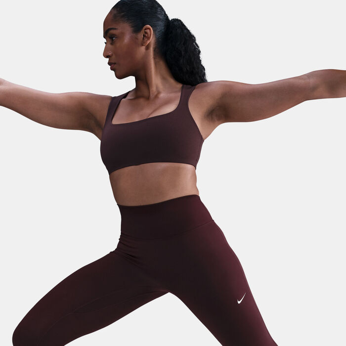 Nike Women's One Seamless Front High-Waisted Leggings Pink Nike Women's One Seamless Front High-Waisted Leggings Pink image number 9