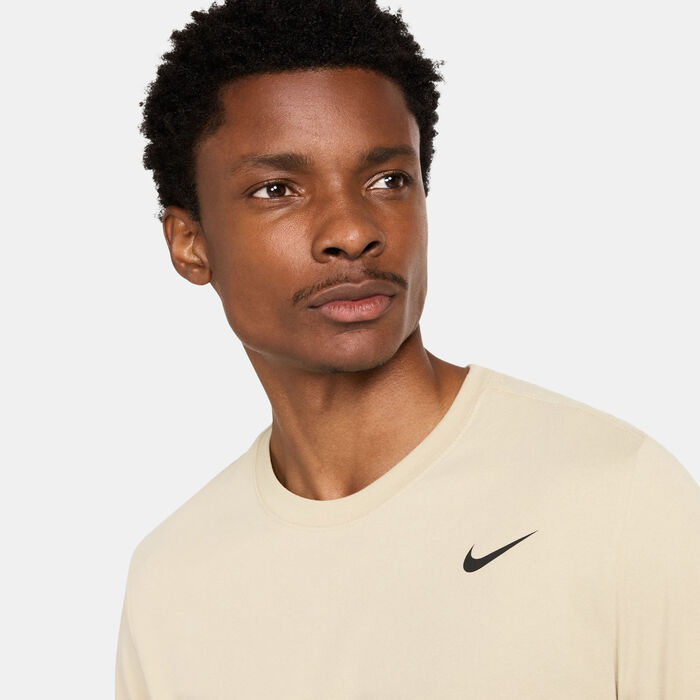 Nike Men's Dri-FIT Training T-Shirt Beige image number 3