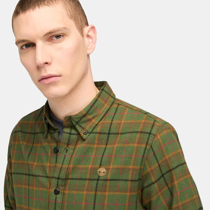 Timberland Men's Flannel Check Shirt Brown image number 3