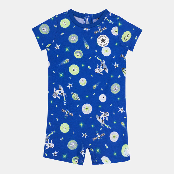 Converse Kids' Space Cruisers Romper Blue Converse Kids' Space Cruisers Romper Blue image number 0