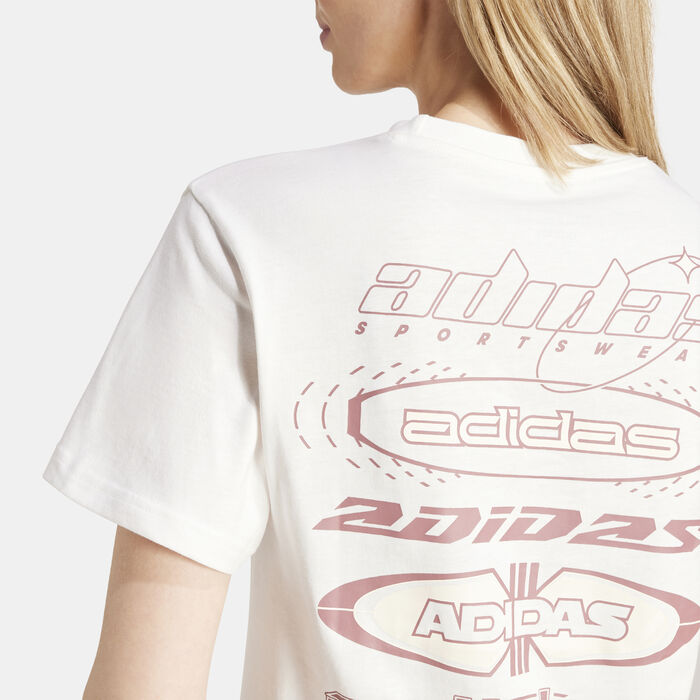 adidas Women's House of Tiro Summer Graphic T-Shirt White image number 4