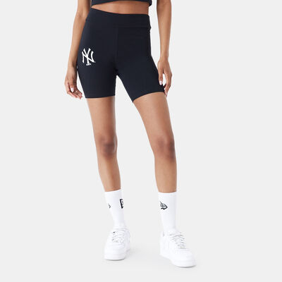 New Era Women's MLB New York Yankees Lifestyle Bike Shorts Black
