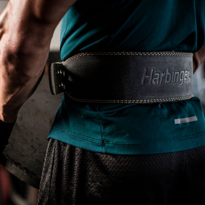 Harbinger Padded Leather Belt Black Harbinger Padded Leather Belt Black image number 5