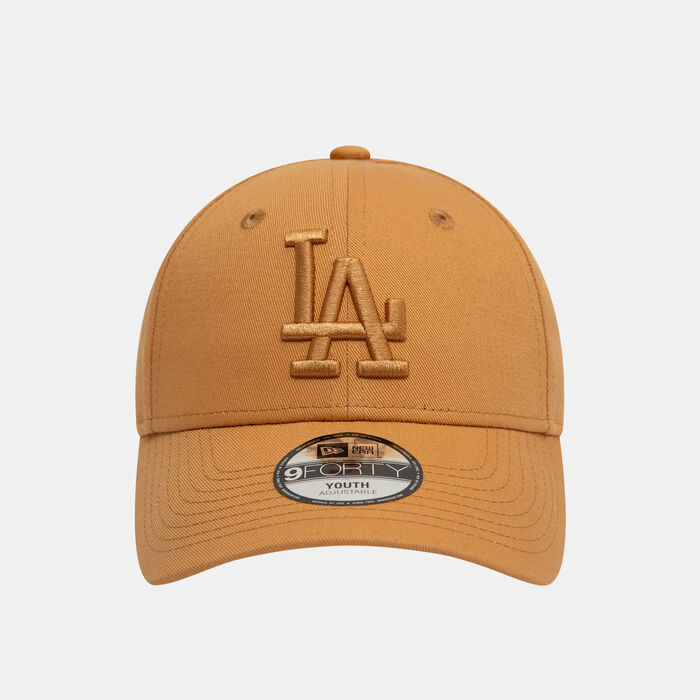 New Era Kids' MLB Los Angeles Dodgers League Essential 9FORTY Cap Beige image number 0