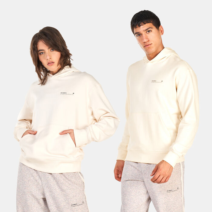 New Balance NB Athletics Undyed Sweat Hoodie Grey New Balance NB Athletics Undyed Sweat Hoodie Grey image number 0