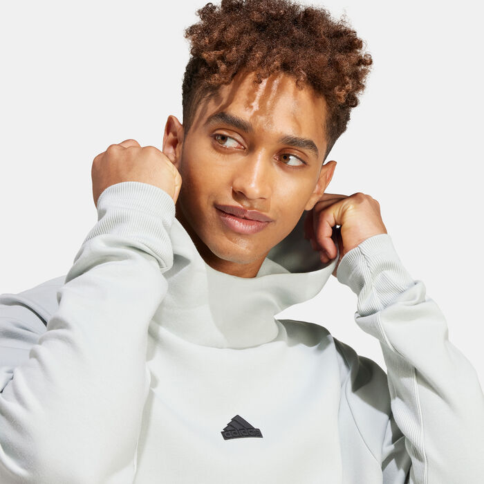 adidas Men's Z.N.E. Pullover Hoodie Grey adidas Men's Z.N.E. Pullover Hoodie Grey image number 3