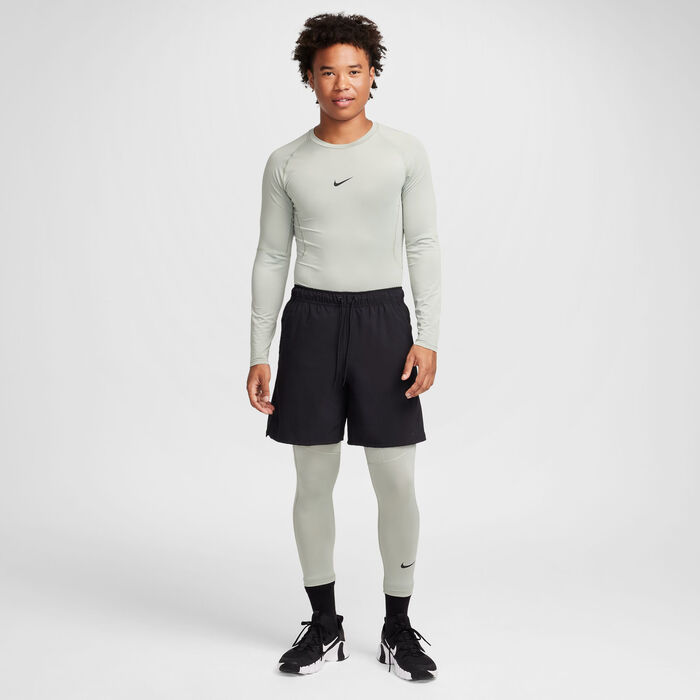 Nike Men's Pro Dri-FIT Fitness Tights Green image number 2