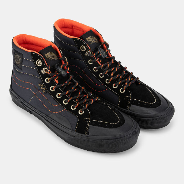 Vans Spitfire Wheels Skate Sk8-Hi Reissue Unisex Shoes Black Vans Spitfire Wheels Skate Sk8-Hi Reissue Unisex Shoes Black image number 1