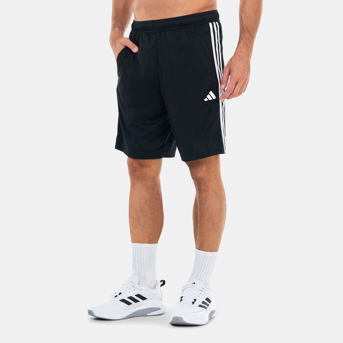 adidas Men's Train Essentials Pique 3-Stripes Training Shorts Black adidas Men's Train Essentials Pique 3-Stripes Training Shorts Black image number 0