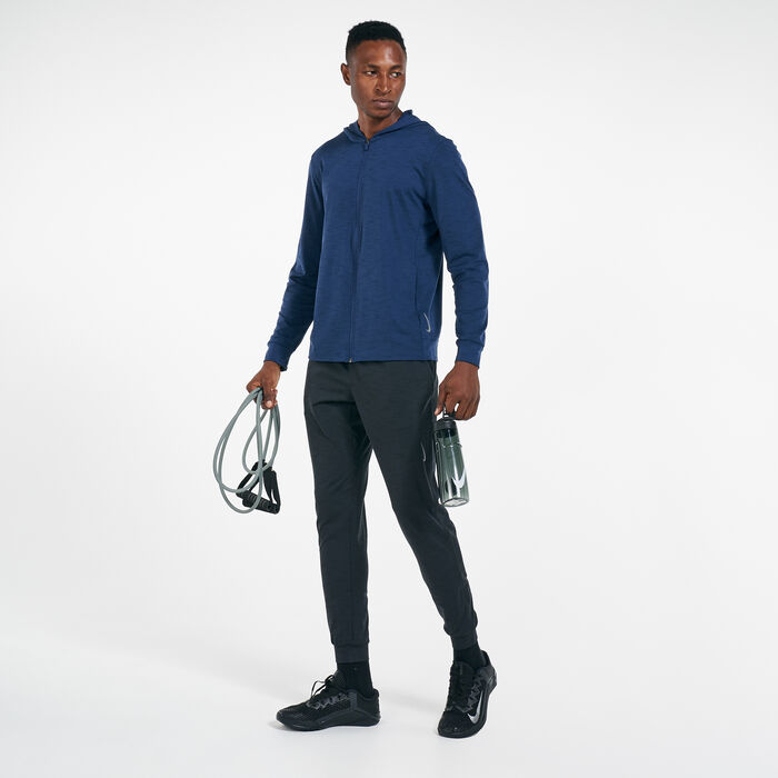 Nike Men's Dri-FIT Hyperdry Yoga Hoodie Blue Nike Men's Dri-FIT Hyperdry Yoga Hoodie Blue image number 2