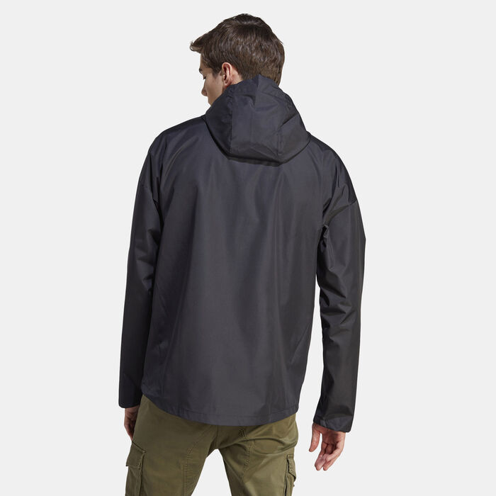 adidas Men's City Escape Windbreaker Jacket Black adidas Men's City Escape Windbreaker Jacket Black image number 1