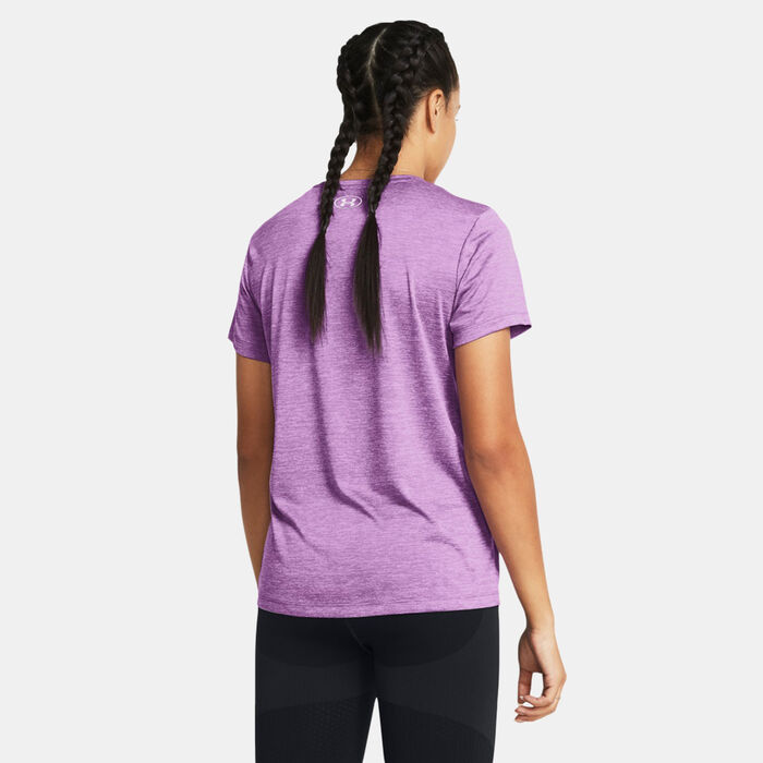 Under Armour Women's UA Tech Twist Training T-Shirt Purple Under Armour Women's UA Tech Twist Training T-Shirt Purple image number 1