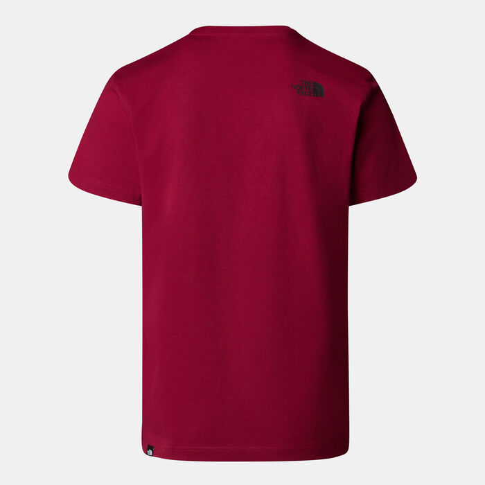 The North Face Men's Simple Dome T-Shirt Red The North Face Men's Simple Dome T-Shirt Red image number 1