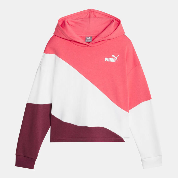 PUMA Kids' Power Cat Hoodie (Older Kids) Pink image number 0