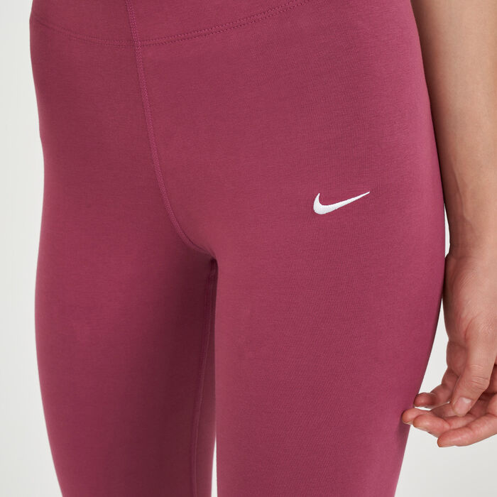 Nike Women's Sportswear Leg-A-See Knee Length Leggings Purple Nike Women's Sportswear Leg-A-See Knee Length Leggings Purple image number 3