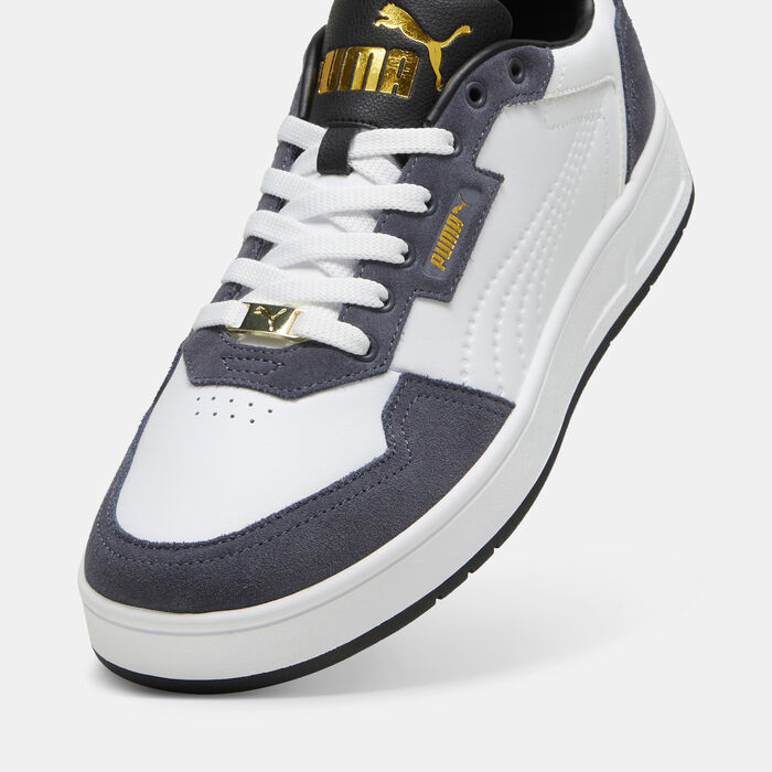 PUMA Men's Court Classic Lux SD Shoes White PUMA Men's Court Classic Lux SD Shoes White image number 4