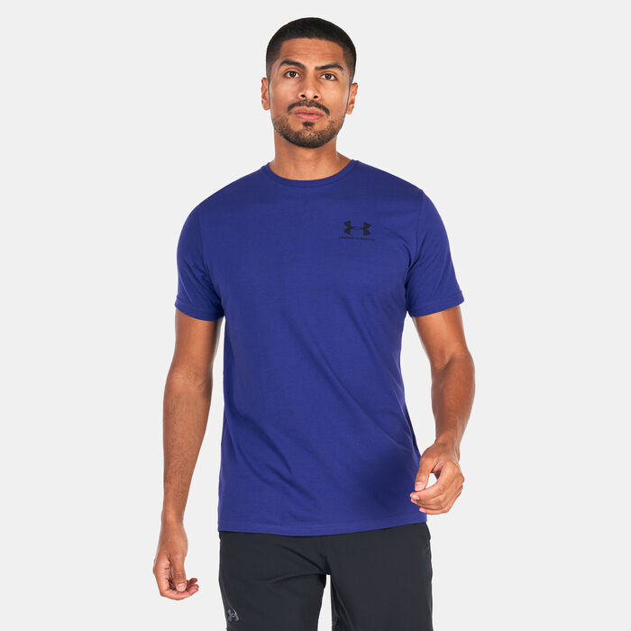 Under Armour Men's Sportstyle Left Chest Logo T-Shirt Blue Under Armour Men's Sportstyle Left Chest Logo T-Shirt Blue image number 0