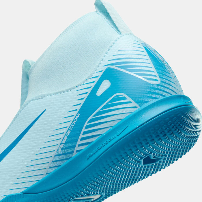 Nike Kids' Mercurial Superfly 10 Academy Indoor Court Football Shoes Blue Nike Kids' Mercurial Superfly 10 Academy Indoor Court Football Shoes Blue image number 4