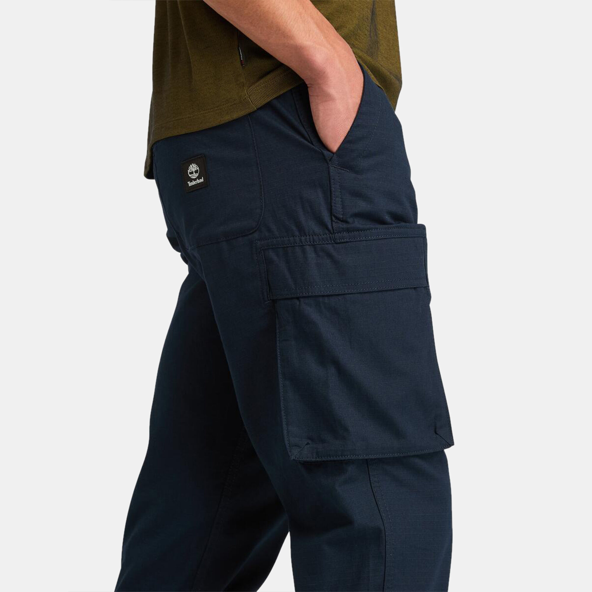 Shop Timberland Men's Utility Cargo Pants Blue Online in KSA