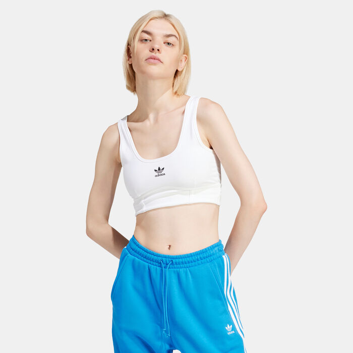 adidas Originals Women's Trefoil Tank Top White adidas Originals Women's Trefoil Tank Top White image number 0