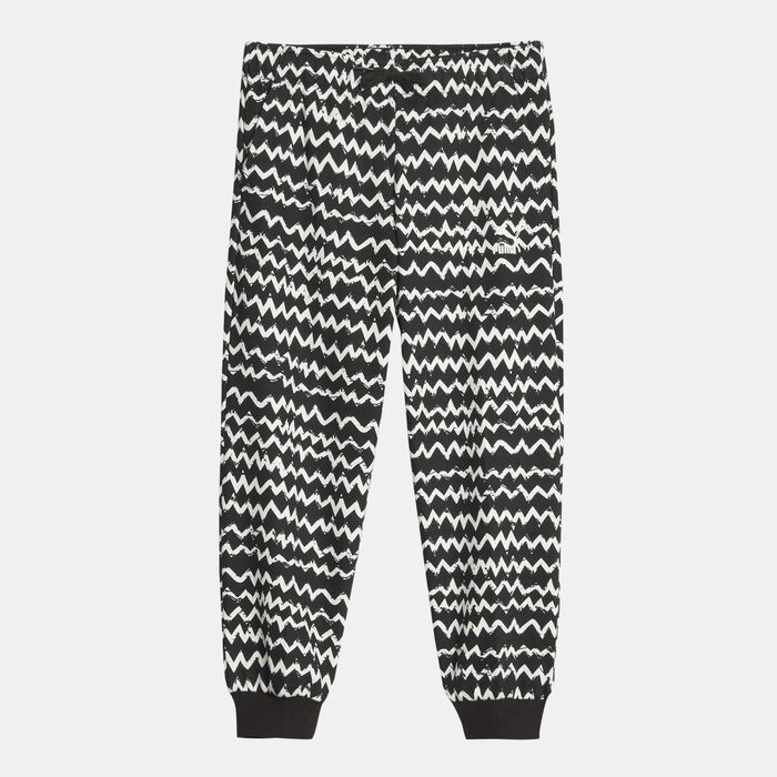 PUMA Kids' Classics Mix Match Allover Print Sweatpants Black PUMA Kids' Classics Mix Match Allover Print Sweatpants Black image number 0