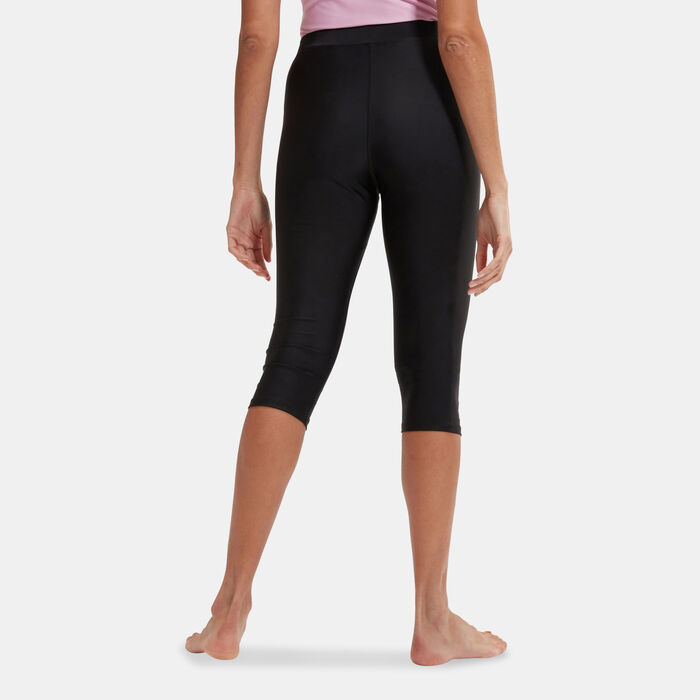 Speedo Women's Logo 3/4 Swimming Pants Black Speedo Women's Logo 3/4 Swimming Pants Black image number 1