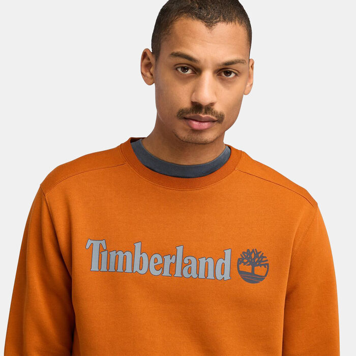 Timberland Men's Kennebec River Logo Sweatshirt Orange Timberland Men's Kennebec River Logo Sweatshirt Orange image number 3