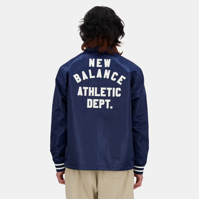 New Balance Men's Sportswear's Greatest Hits Coaches Jacket Blue New Balance Men's Sportswear's Greatest Hits Coaches Jacket Blue image number 3