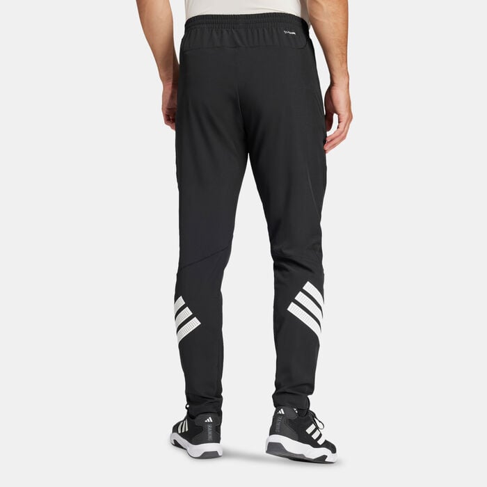 adidas Men's Icon 3-Stripes Woven Training Joggers Black adidas Men's Icon 3-Stripes Woven Training Joggers Black image number 1