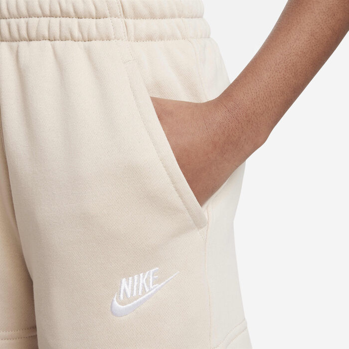 Nike Kids' Sportswear Club Fleece Shorts Beige image number 3