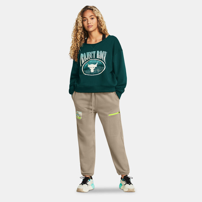 Under Armour Women's Project Rock Graphic Sweatpants Brown Under Armour Women's Project Rock Graphic Sweatpants Brown image number 2