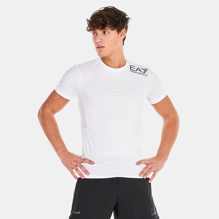 EA7 Emporio Armani Men's Vigor7 Training T-Shirt White EA7 Emporio Armani Men's Vigor7 Training T-Shirt White image number 0